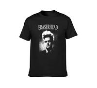 Smarttooth Eraserhead David Lynch Horror Black Men T-Shirt Graphic Printed Top Unisex Tee Black 3XL