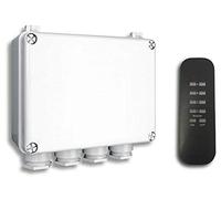 SMARTWARE 2er Set SmartHome sans fil Triple Interrupteur pour appareils jusqu'à 400 W avec télécommande 4 chaîne extérieur, SH3 Set ob IP55 Quantité: 1
