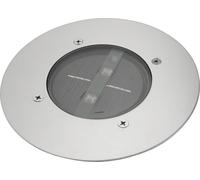 Smartwares Spot de sol Carlo 10.009.61 – énergie solaire LED, capteur jour/nuit – inox brossé, rond