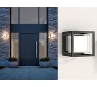 Smartwares Applique murale d'extérieur LED Cubic Aluminium Lampe de jardin Lampe de terrasse
