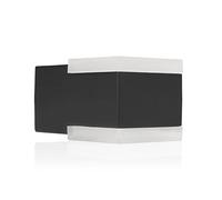 Smartwares Applique murale extérieure design Black Outdoor - 8 W - 440 lm - Lumière blanc chaud - Éclairage haut/bas - Aluminium - IP44