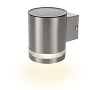 Smartwares Applique murale solaire 10.030.77-35 lm - Avec diffuseur Inox Brossé