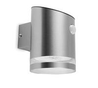 Smartwares Applique murale Smartlight 5000.701 – Solaire, détecteur de mouvement PIR, aluminium gris