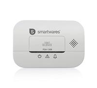 Smartwares Détecteur de CO FGA-13081 - Capteur 10 ans - Piles 3 ans - Avec indications LED et bouton de test
