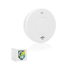 Smartwares Détecteur de Fumée - Label Q - Pile scellée 10 Ans - Capteur Optique - Indicateurs Lumineux - Bouton de Test - Fonction Silencieux - FSM-12001
