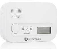 Smartwares Détecteur de monoxyde de carbone, 10 ans de capteur, 1.7 note du vainqueur du test, avec écran et bouton de test - FGA-13041