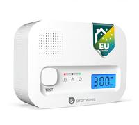 Smartwares Détecteur de monoxyde de carbone FGA-13041 – Capteur 10 ans, écran & bouton de test
