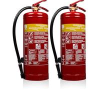 Smartwares Extincteur Mousse - 6 L - pour Feux AB - Adapté pour Bureaux et domiciles - Support Inclus - FEX-15266 (Lot de 2)