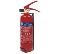 Smartwares FEX-15112 Extincteur à poudre sèche, Poudre chimique sèche, A,B,C, À la main, 1 kg, Acier, Universel