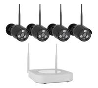 Smartwares Kit de sécurité connecté CMS-30300-4 caméras et enregistreur NVR - Espace Disque Dur 1 to Noir