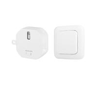 Smartwares Kit domotique Plug et Connect - Pour éclairage sans fil jusqu'à 1 000 W - Module encastrable et interrupteur SH4-99564 - Blanc