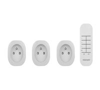 Smartwares Kit Interrupteurs Multiprises Intérieur Mini 3 Prises RF