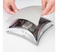 Smartwares LED Applique murale d'extérieur 20x20cm Gris IP54 4W 62lm blanc chaud 3000K