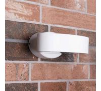Smartwares LED Applique murale d'extérieur Up & Down Blanc IP44 9W 630lm blanc chaud 3000K 180
