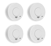 Smartwares Détecteur de fumée FSM-11514 – Jeu de 4, autonomie 5 ans, à piles, Ø100×35 mm