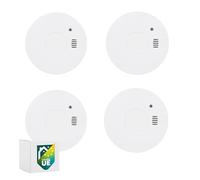 Smartwares Lot de 4 détecteurs de fumée - Piles 5 Ans remplaçables - Détection Rapide et fiable - 85 DB - FSM-11754