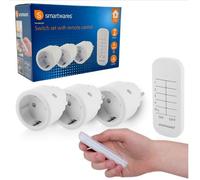 Smartwares Module de Commutation Sans Fil 3 Prises, 1 Télécommande, 2300W, 30m