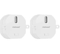 Smartwares Module encastrable Plug & Connect - Variateur d'intensité - Pour éclairage sans fil jusqu'à 200 W - Système domotique SH4-90265 Blanc (Lot de 2)