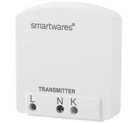 Smartwares Plug & Connect Émetteur encastrable extérieur - 1 canal - Pour le contrôle de l’éclairage intérieur - Portée sans fil jusqu’à 30 m - SH4-90156