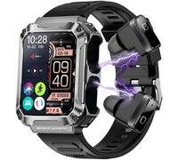 Smartwatch 3 En 1 Mp3 Tws Earphone, Écouteurs Stéréo Sans Fil, Bt Call, Sleep Monitor Fitness Tracker, 4gb Ram 1000+ Songs, 100 Sport Modes, 1.96 Inch Smart Watch For Men Women (Argent)[L1145]