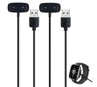 Smartwatch Chargeur pour Amazfit, 2 pièces Câble De Charge pour Amazfit, Chargeur Montre pour Am azfit, Ch argeur Portable pour A mazfit, pour Amaz fit GTR 2, GTS 2, GTR pour Mini, etc, 1M, Noir.