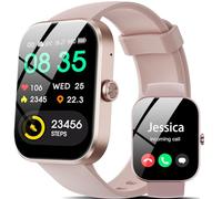 Smartwatch dames hommes avec fonction téléphonique, 1,91 "hdécran tactile smartwatch avec appels Bluetooth, 112 + modes sportifs, ip68 étanche, Mont de sport avec moniteur de sommet pulsant (Rose)