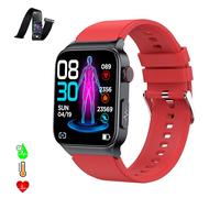 Smartwatch e500 avec détection de la glycémie, moniteur de tension et o2.