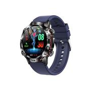 Smartwatch ET482 blue adhésif bracelet résistant à l'eau fréquence cardiaque température corporelle