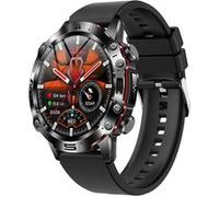 Smartwatch ET482 bracelet en vinyle résistant à l'eau fréquence cardiaque température corporelle