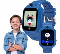 Smartwatch Gps Wifi Kids See Me! 3 Bleu Compatible Avec Android Et Ios - Montre Connectée Avec Carte Sim - Activité Tracker E Jeux - Montre Gps Sos Étanche