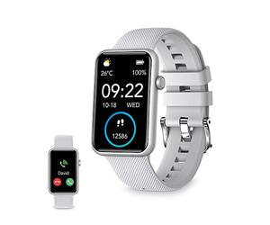 Smartwatch Ksix Tube, écran Tactile 1,57" 7 Jours, Application Incluse, Surveillance de la santé, Mode Multi-Sport, Submersible, Gris