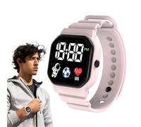 Smartwatch Montre de sport imperméable avec bracelet LED en silicone pour garantir un moment précis et une lecture claire