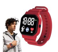 Smartwatch Montre de sport imperméable avec bracelet LED en silicone pour garantir un moment précis et une lecture claire