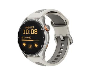 Smartwatch myPhone Watch Adventure Warm Grey, Grande Batterie 360 mah, jusqu'à 14 Jours avec Une Seule Charge, 1,43 Pouces, avec GPS, 50 Modes de Sport, Bouton SOS, Boussole, étanche, Bluetooth