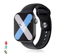 Smartwatch s10 avec moniteur cardiaque avancé, ecg, glycémie, appels bluetooth.