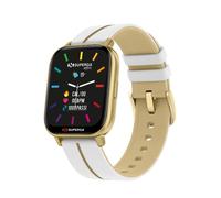 SMARTWATCH SWT-STC014 INK CINTURINO SILICONE BIANCO-GOLD DORATO / CASSA ALLUMINI