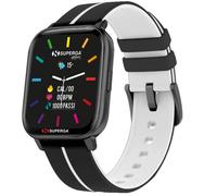 SMARTWATCH SWT-STC017 INK CINTURINO SILICONE NERO-BIANCO / CASSA ALLUMINIO NERO