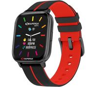 SMARTWATCH SWT-STC018 INK CINTURINO SILICONE NERO-ROSSO / CASSA ALLUMINIO