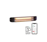Smartwave Chauffage d'extérieur infrarouge 2400W, connexion WiFi - Pour 20m² - Noir