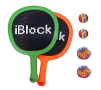 Smartwo Raquette Badminton pour Enfants - 2 Raquettes Légères pour Tennis, Jeux de Plage & Loisirs Intérieur Extérieur, avec Balles, Pompons et Sac de Rangement, Parfait pour Débutants Juniors