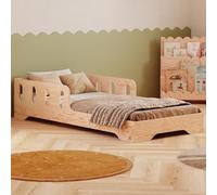 smartwood Lit Enfant 80x180 cm avec Barriere, en Bois, TILA 6