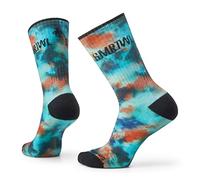 Smartwool Athletic Far Out Tie Dye Print Crew Socks, Chaussettes mi-mollet Athletic Far Out à imprimé tie-dye Mixte, Capri,