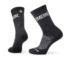 Smartwool Athletic SMRTWL Logo Crew Socks, Chaussettes athlétiques à logo SMRTWL Mixte, Black,