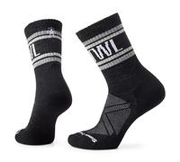 Smartwool Athletic SMRTWL Retro Stripe Crew Socks, Chaussettes athlétiques SMRTWL rétro à rayures Mixte, Black,