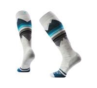 Smartwool - Chaussettes de ski en laine de mérinos - W Ski Targeted Cushion Pattern OTC Socks Ash pour Femme - Taille S - Blanc Blanc S
