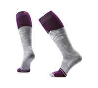 Smartwool - Chaussettes de snowboard en laine de mérinos - W Snowboard Targeted Cushion Valley Sunset OTC Socks Light Gray pour Femme en Laine - Gris S