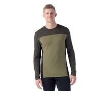 Smartwool - Classic Thermal Merino Base Layer Colorblock Crew - Maillot thermique laine mérinos homme Winter Moss / North Woods - M