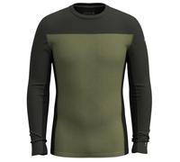Smartwool - Classic Thermal Merino BL Colorblock Crew Boxed - Sous-vêtement mérinos - M - winter moss / north woods