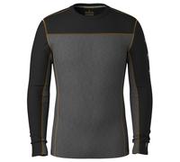 Smartwool - Classic Thermal Merino BL Colorblock Crew Boxed - Sous-vêtement mérinos - XXL - charcoal / honey gold