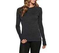 Smartwool Classic Thermal Merino Couche de Base supérieure, Charcoal Heather, XS Femme